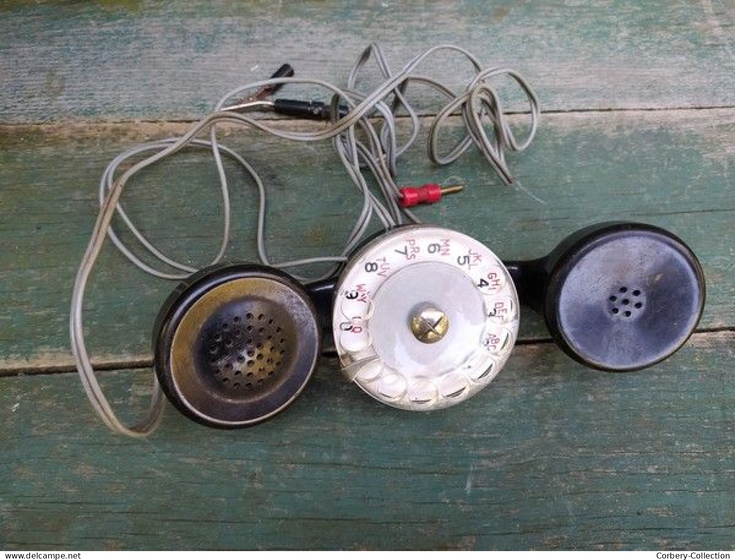 Ancien Téléphone Testeur De Ligne Combiné à Cacran PTT Vintage - Telefoontechniek