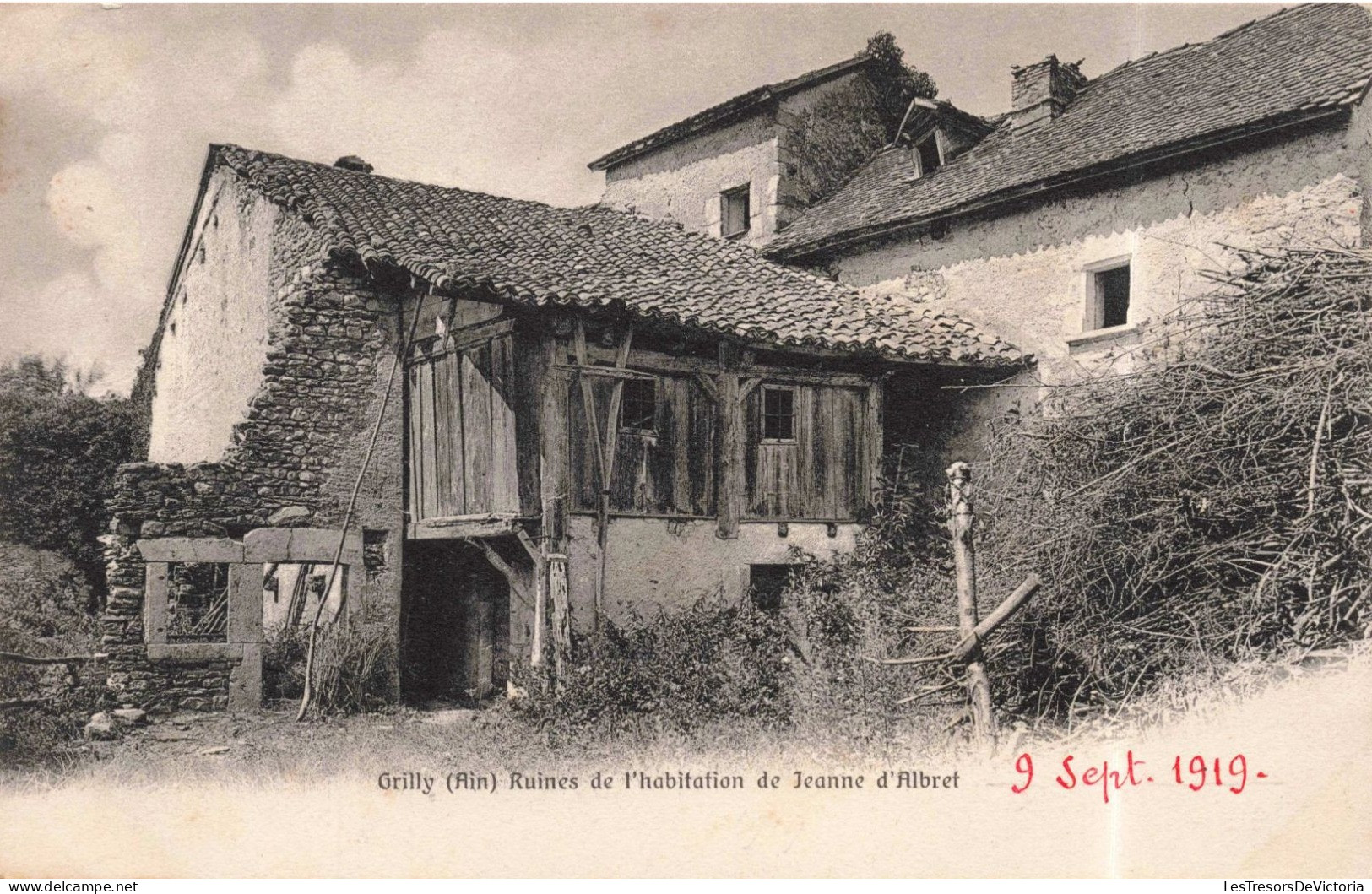 FRANCE - Gex - Grilly - Ruines De L'habitation De Jeanne D'Albert - Carte Postale Ancienne - Gex