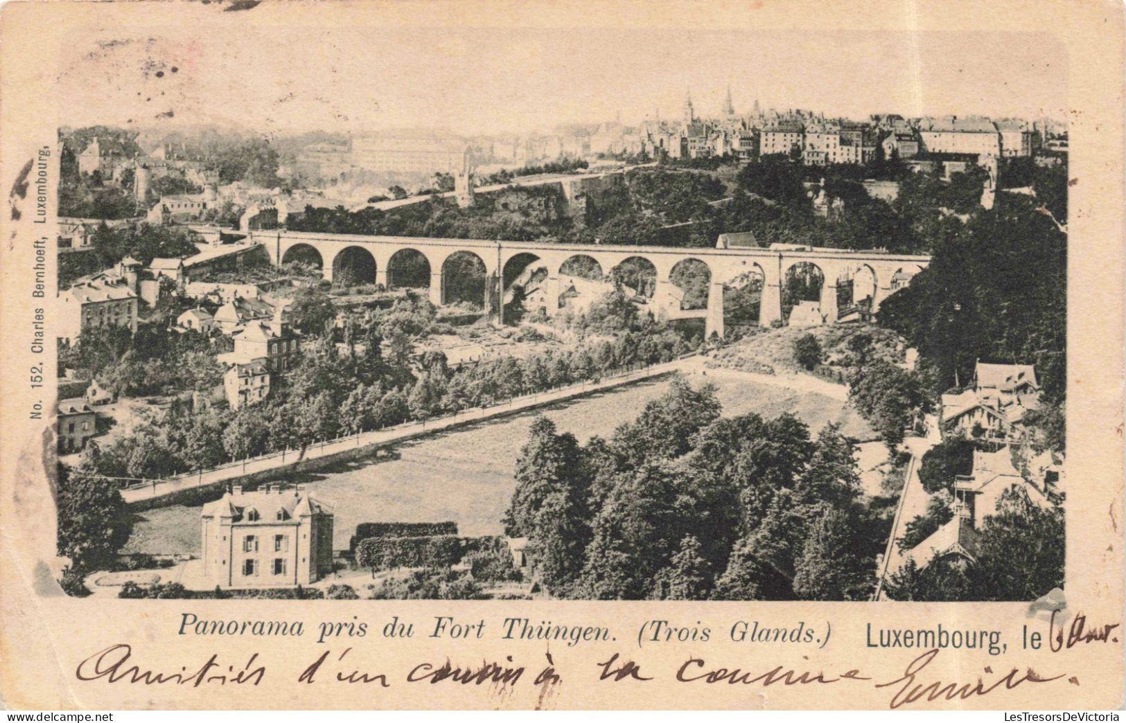 LUXEMBOURG - Panorama Pris Du Fort Thüngen - Trois Glands - Carte Postale Ancienne - Autres & Non Classés