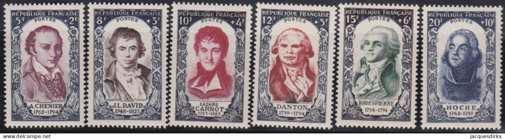 France  .  Y&T   .     867/872   .   **    .    Neuf Avec Gomme Et SANS Charnière - Unused Stamps