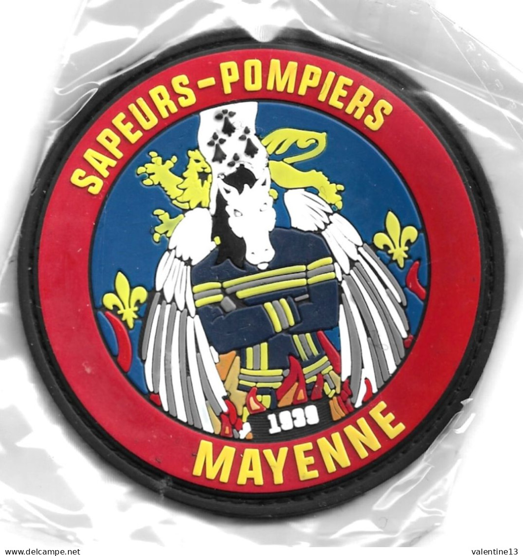 Ecusson PVC SAPEURS POMPIERS MAYENNE 53 - Firemen