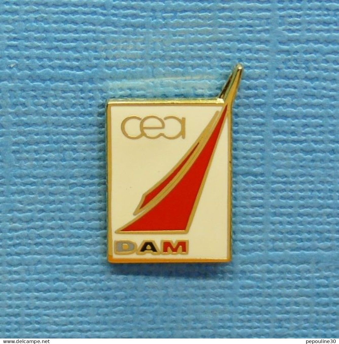 1 PIN'S //  ** " C.E.A. " COMMISSARIAT À L'ÉNERGIE ATOMIQUE " D.A.M. " DIRECTION APPLICATIONS MILITAIRES ** . (Formula) - EDF GDF