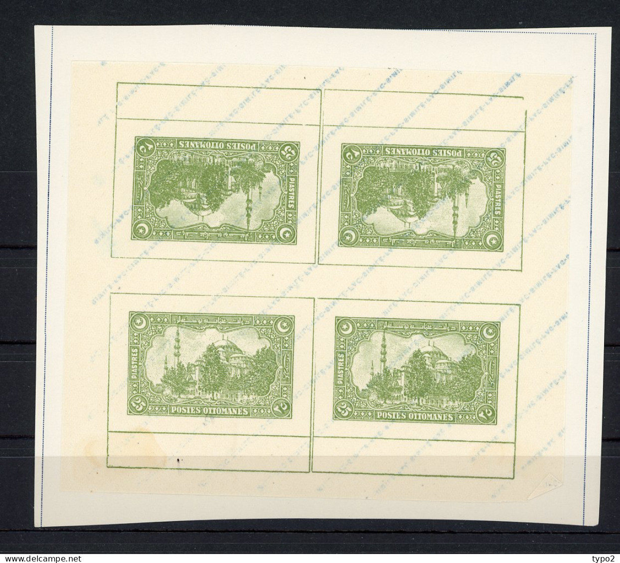 TURQ. Yv. 1913 N° 190 X4  FAC SIMILE  25 Pi  TBE - Other & Unclassified