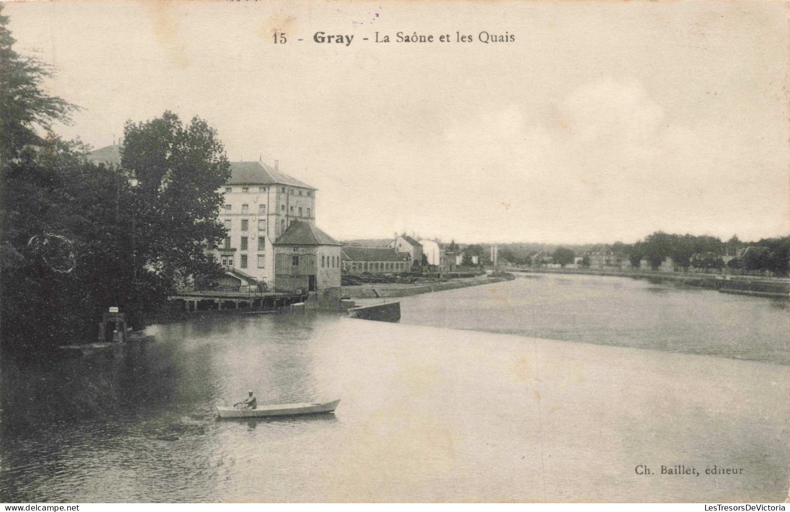 FRANCE - Gray - La Saône Et Les Quais  - Carte Postale Ancienne - Gray