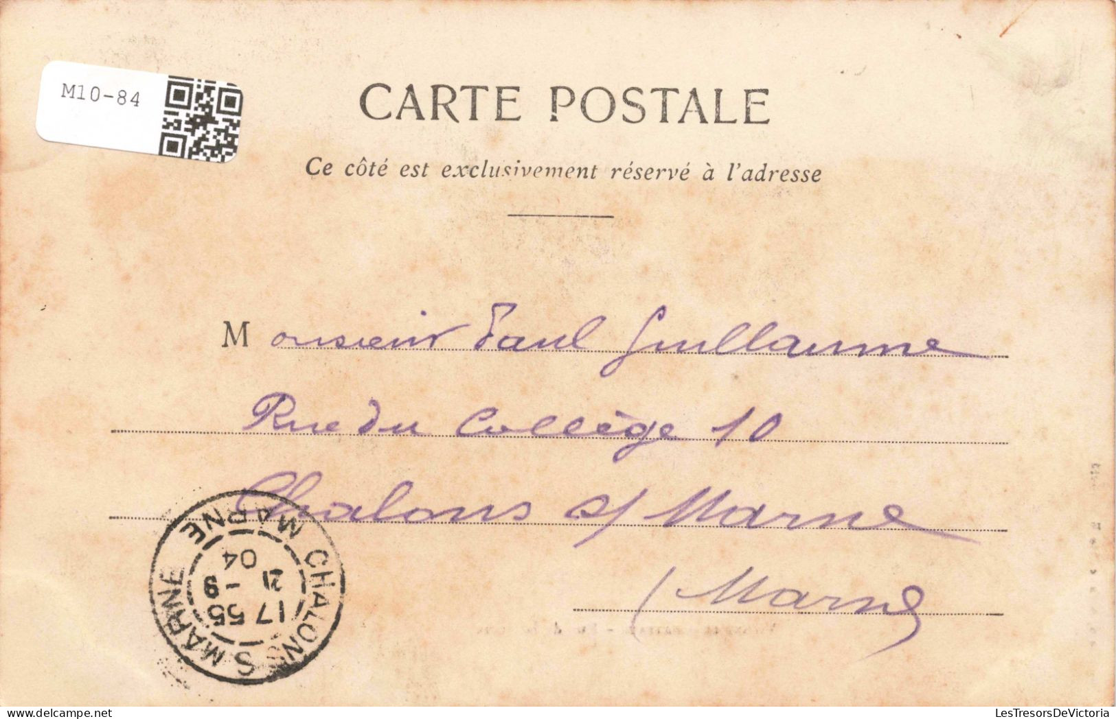 FRANCE - Vienne Le Chateau - Rue De La Croix  - Carte Postale Ancienne - Sainte-Menehould