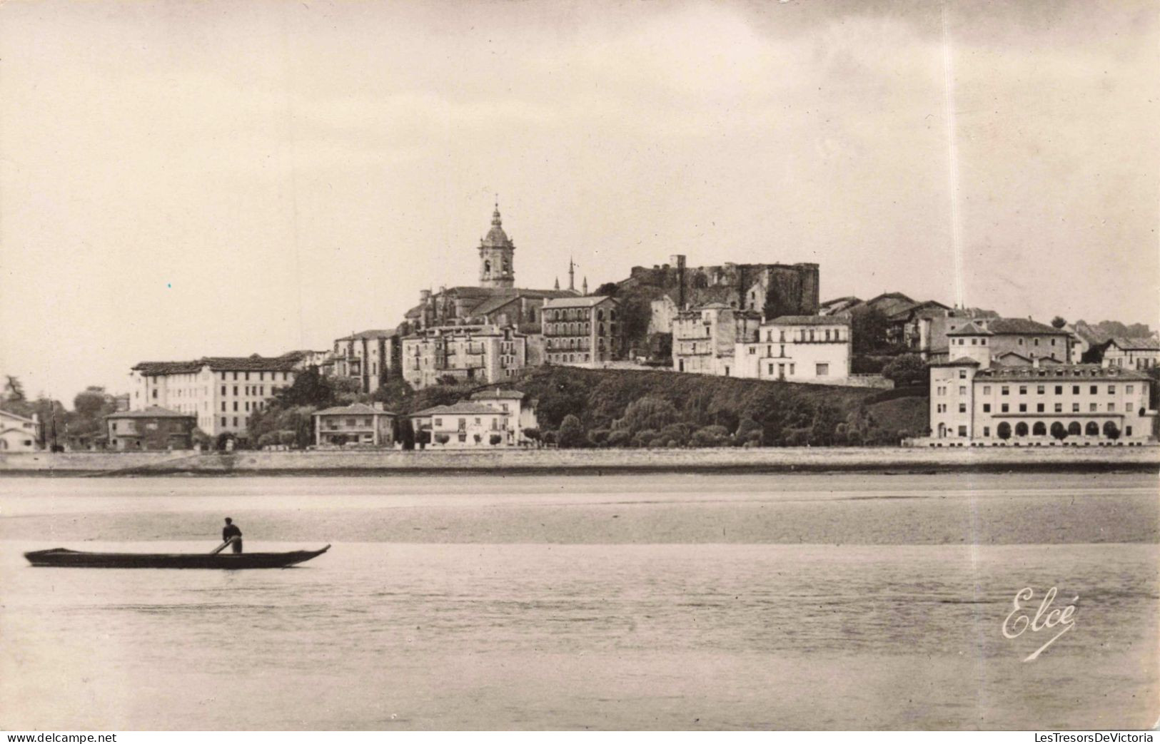 ESPAGNE - Guipozcoa - Fontarabie Et La Bidassoa Vues D'Hendaye - Carte Postale Ancienne - Guipúzcoa (San Sebastián)