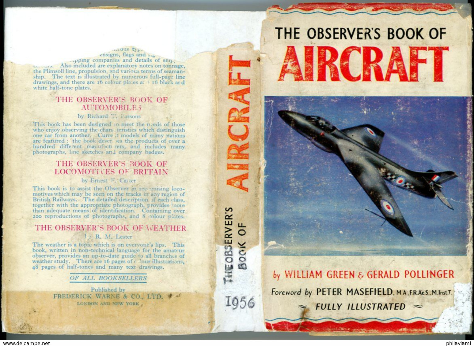 Observer's Book Of Aircraft 1956 William Green Illustrated 208 Aircrafts Avions Flugzeuge - Verkehr