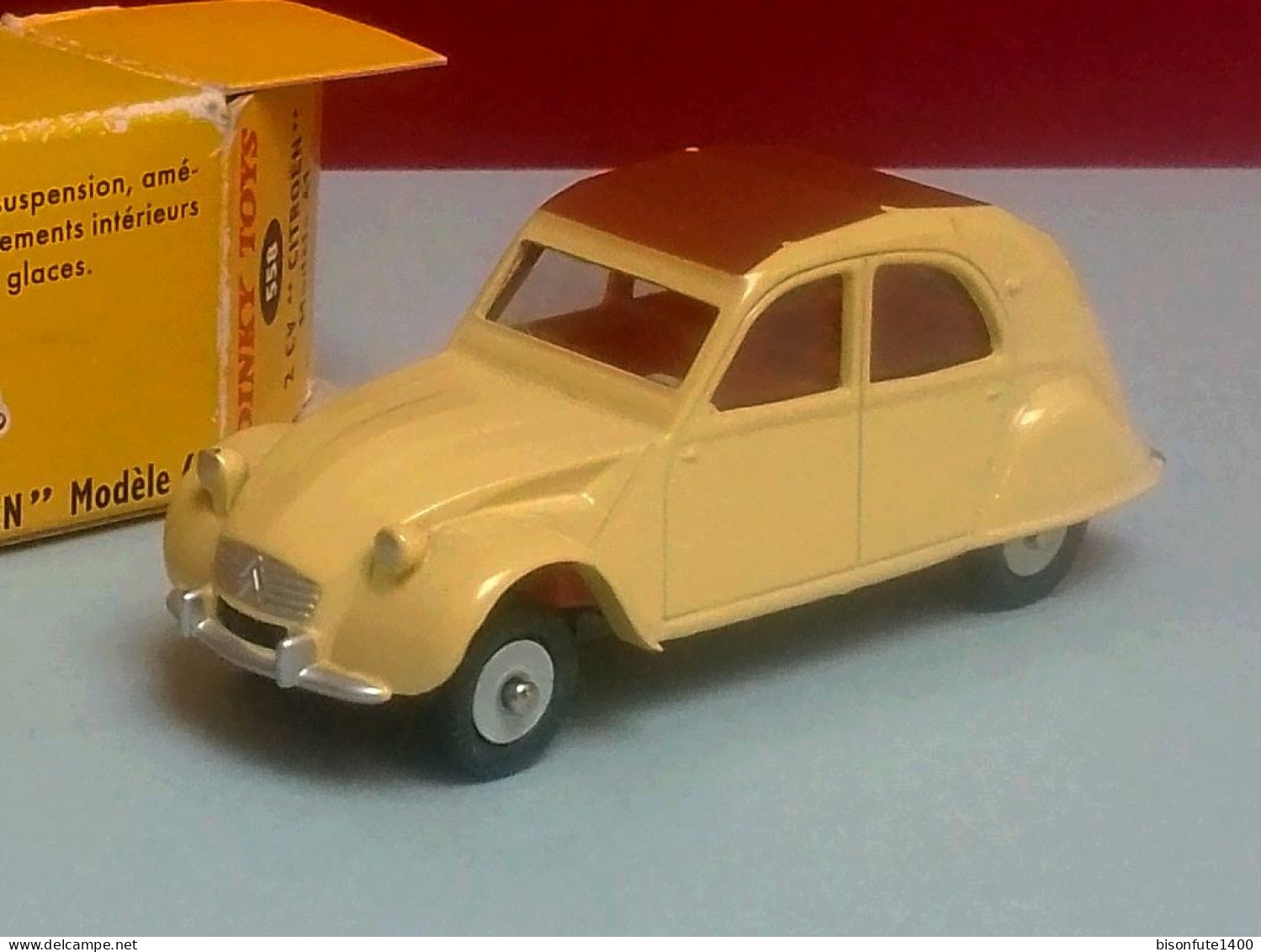 2CV "CITROËN" MODELE 61 DINKY TOYS ATLAS Avec Suspension, Aménagement Intérieur - Neuve Avec Sa Boîte ( V. Photos ). - Dinky