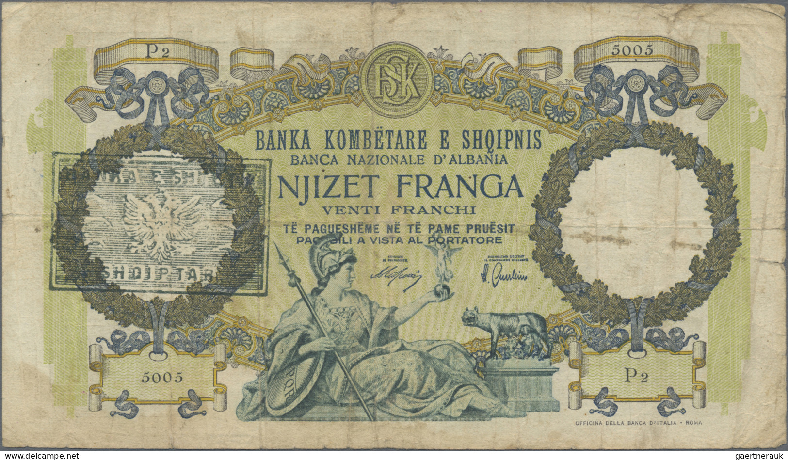 Albania: Banca Nazionale D'Albania, Set With 3 Banknotes 2x 20 And 100 Franga Wi - Albanien