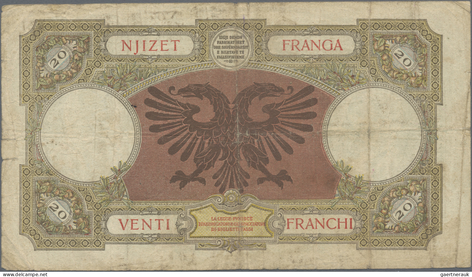 Albania: Banca Nazionale D'Albania, Set With 3 Banknotes 2x 20 And 100 Franga Wi - Albanien