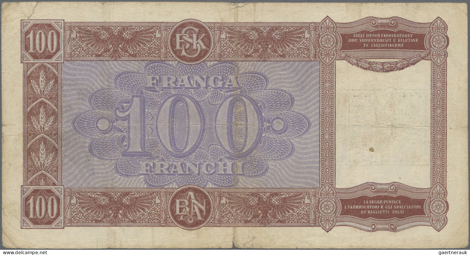 Albania: Banca Nazionale D'Albania, Set With 3 Banknotes 2x 20 And 100 Franga Wi - Albanie