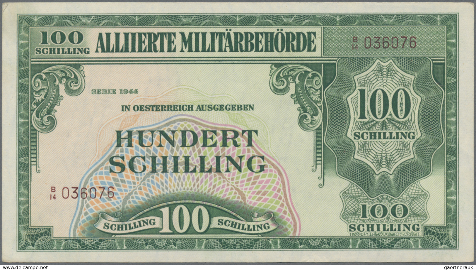 Austria: Lot With 7 Banknotes, Series 1912-1944, Comprising 100 Kronen 1912 (P.5 - Austria