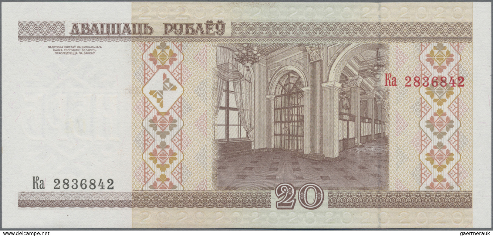 Belarus: National Bank Of Belarus, 20 Rubles 2000 (2001), Commemorating 10 Years - Belarus