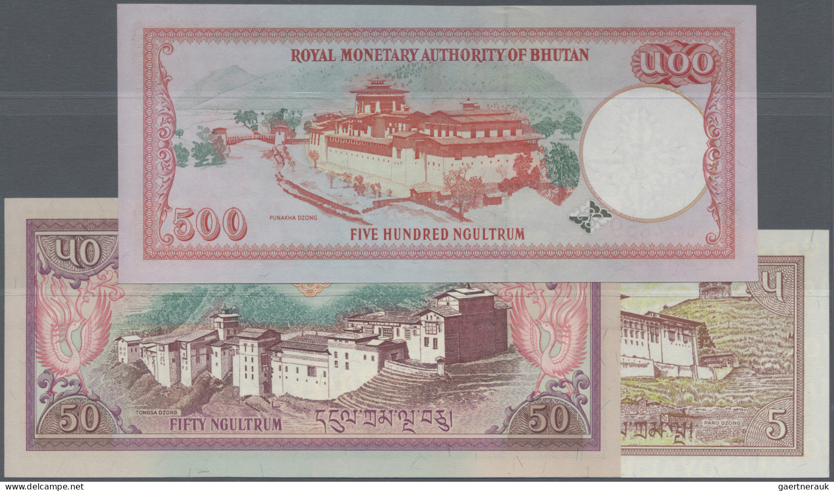 Bhutan: Royal Monetary Authority Of Bhutan, Nice Lot With 7 REPLACEMENT Banknote - Bhoutan