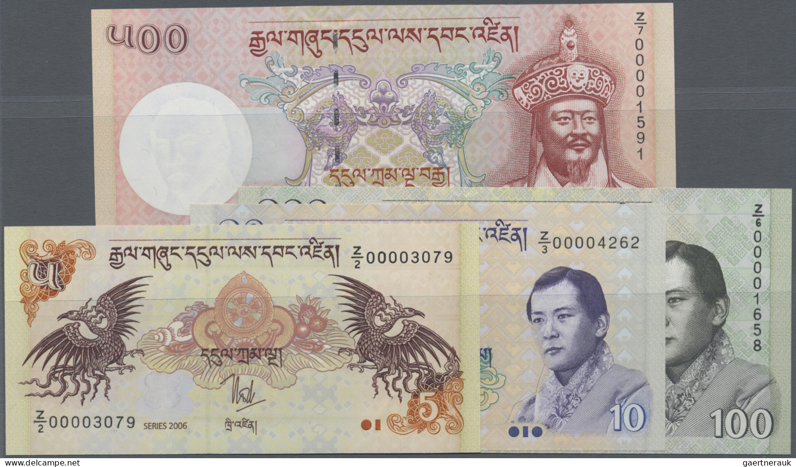 Bhutan: Royal Monetary Authority Of Bhutan, Nice Lot With 7 REPLACEMENT Banknote - Bhutan