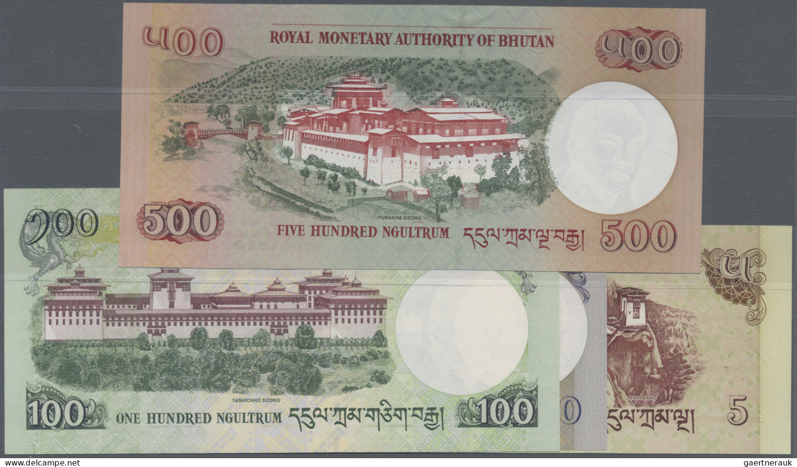 Bhutan: Royal Monetary Authority Of Bhutan, Nice Lot With 7 REPLACEMENT Banknote - Bhutan