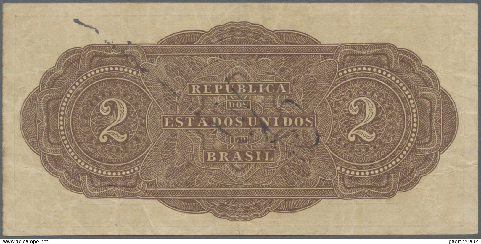 Brazil: República Dos Estados Unidos Do Brasil - Thesouro Nacional, Pair With 1 - Brasil