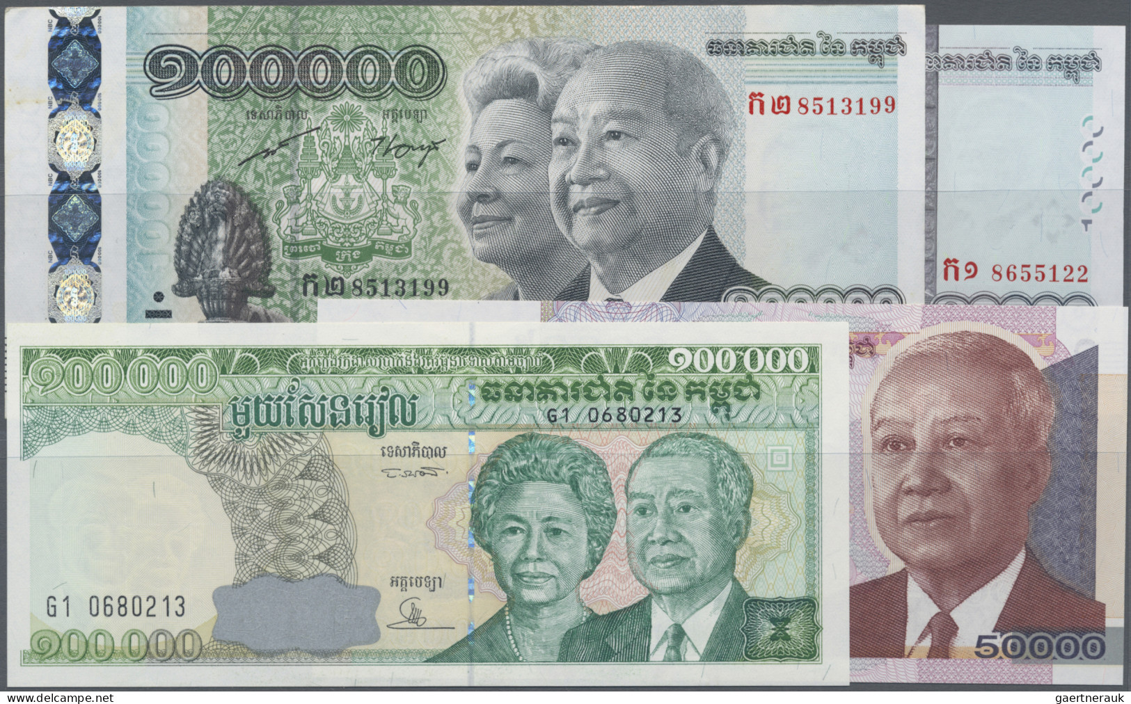 Cambodia: State Bank Of Democratic Kampuchea And National Bank Of Cambodia, Huge - Cambodge