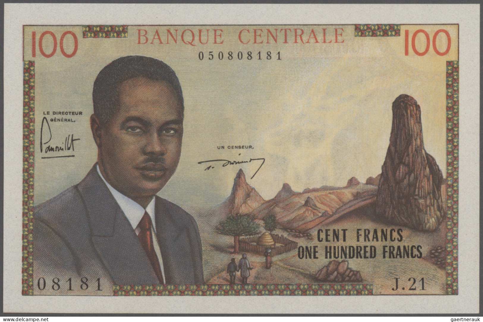 Cameroon: Banque Centrale - Republique Federale Du Cameroun, 100 Francs ND(1962) - Camerun