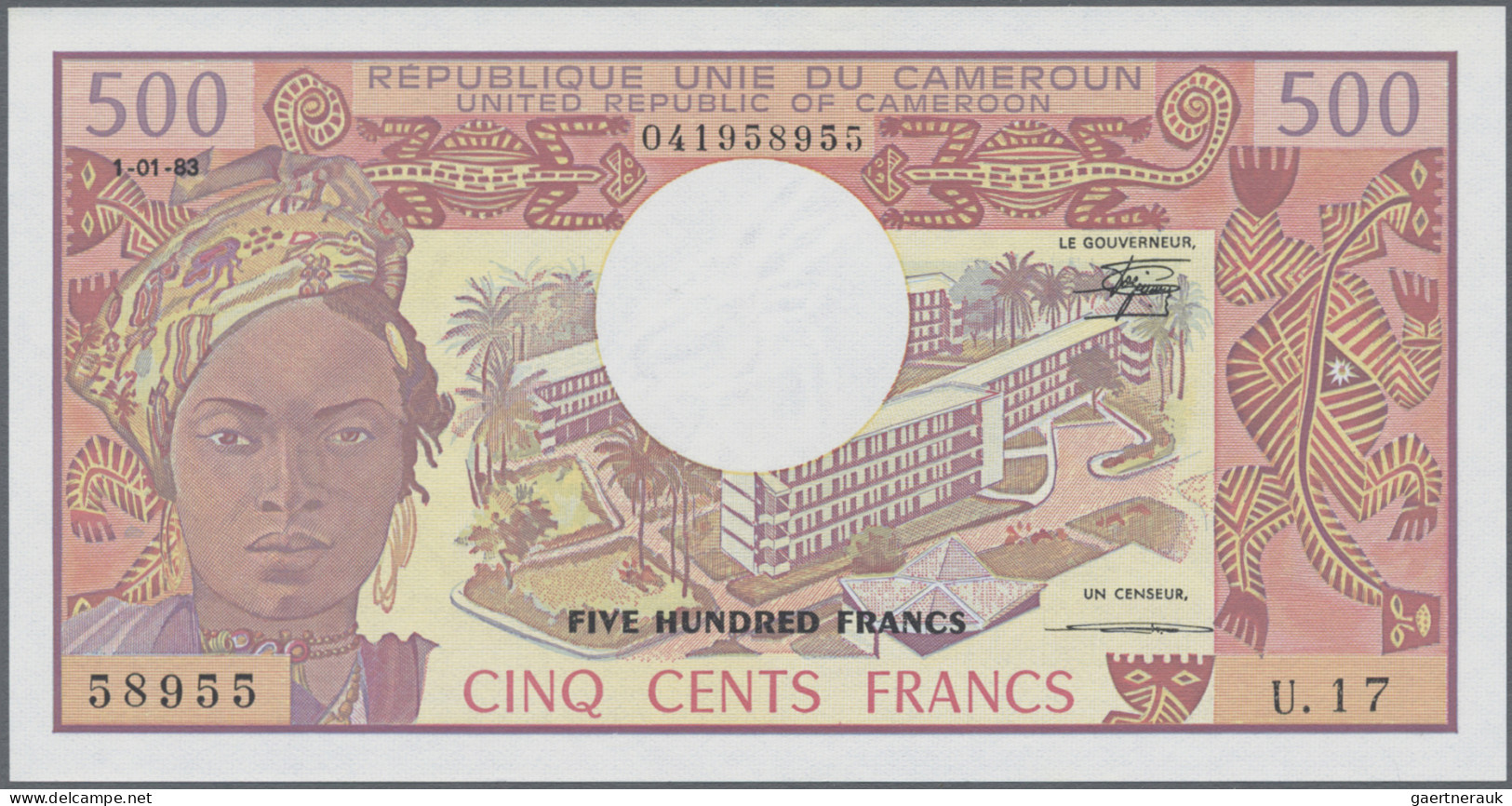Cameroon: Banque Des États De L'Afrique Centrale - République Unie Du Cameroun, - Cameroon