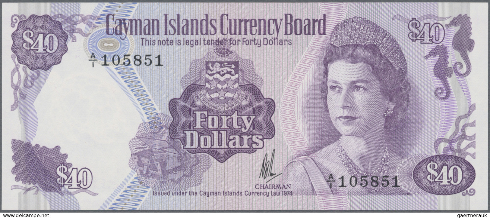 Cayman Islands: Cayman Islands Currency Board, Pair With 1 Dollar L.1974 With Pr - Kaimaninseln