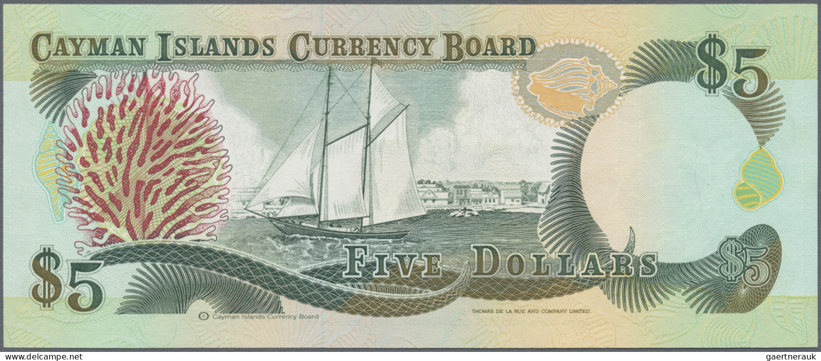 Cayman Islands: Cayman Islands Currency Board, Series 1991, Pair With 5 Dollars - Isole Caiman