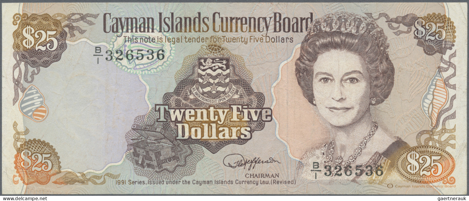 Cayman Islands: Cayman Islands Currency Board, Series 1991, Pair With 5 Dollars - Iles Cayman