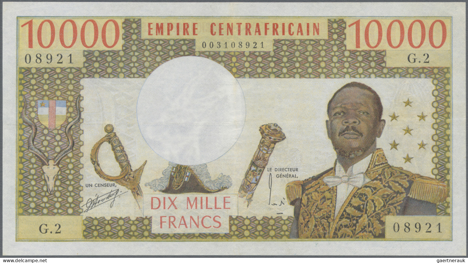 Central African Republic: Banque Des États De L'Afrique Centrale - Empire Centra - Central African Republic