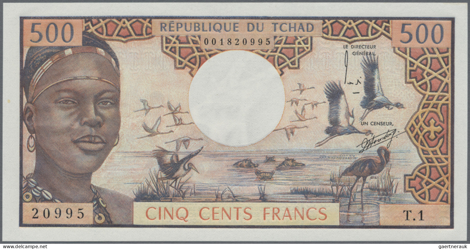 Chad: Banque Des États De L'Afrique Centrale - République Du Tchad, 500 Francs N - Ciad