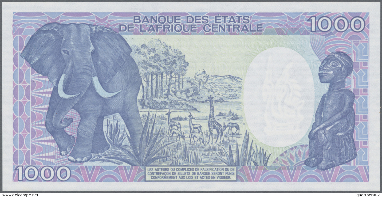 Chad: Banque Des États De L'Afrique Centrale - République Du Tchad, Pair With 50 - Ciad