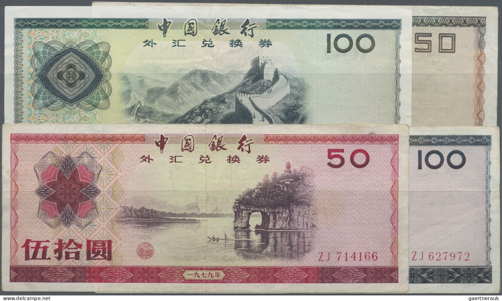 China: Bank Of China – Foreign Exchange Certificates, Series 1979, 1988, Set Wit - China