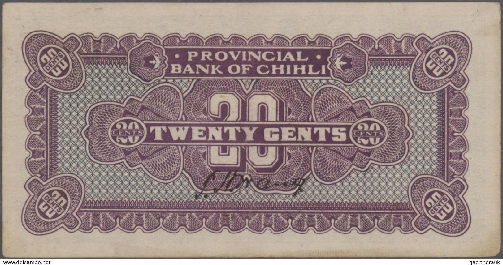 China: Provincial Bank Of Chihli, Set With 3 Banknotes, 1920 And 1926 Series, Wi - Cina