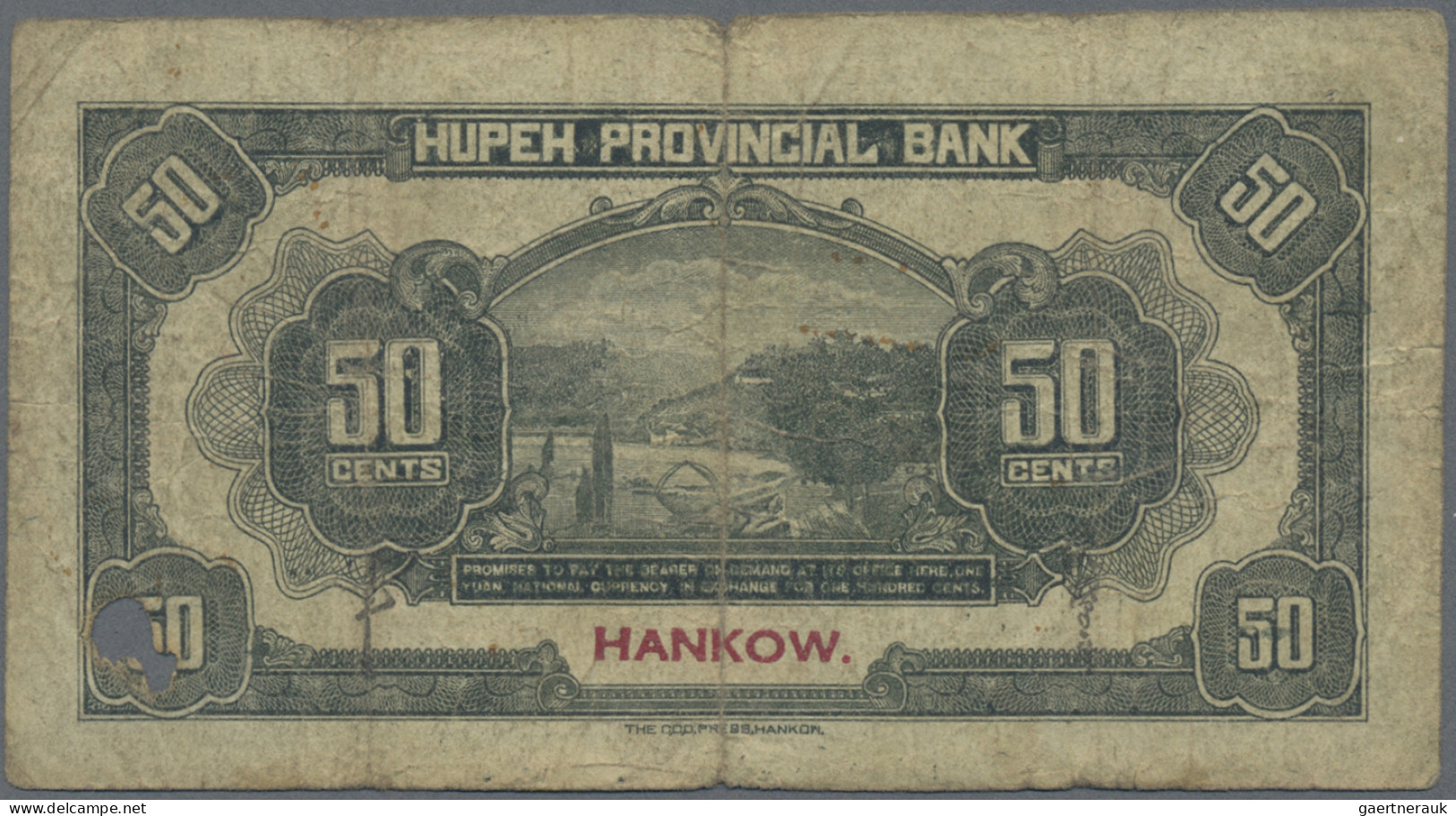 China: Nice Lot With 4 Banknotes, Serie 1913-1937, Comprising For The HUNAN PROV - Chine