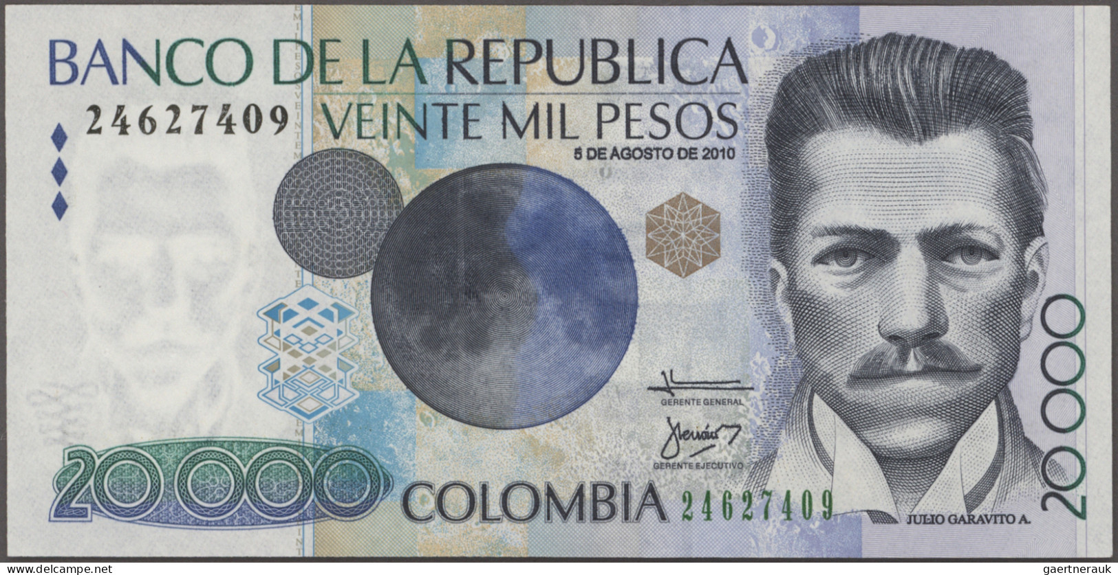 Colombia: Huge Lot With 46 Banknotes, Series 1887-2011, Comprising For Example 2 - Colombia