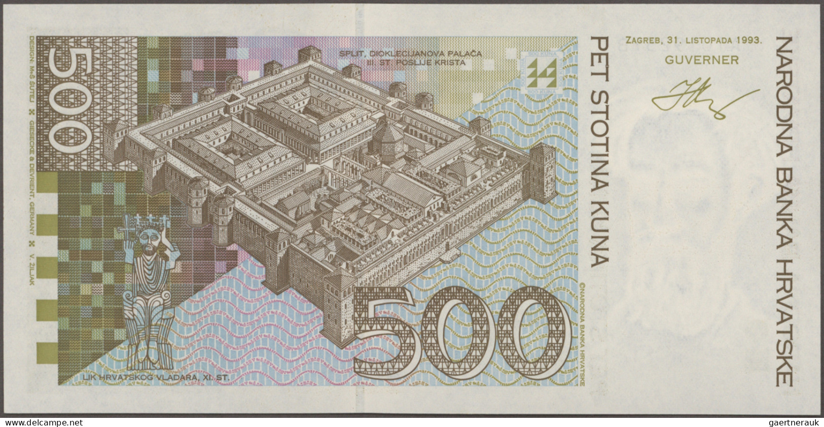 Croatia: Huge Lot With 45 Banknotes, Series 1943-2002, With Many Varieties Of Th - Croatia