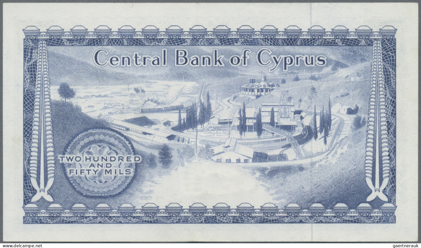 Cyprus: Republic and Central Bank of Cyprus, lot with 5 banknotes, 1961-1982 ser