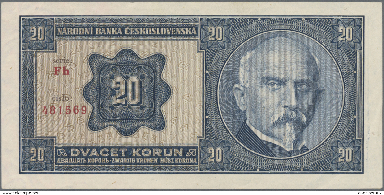 Czechoslovakia: Republika And Narodni Bank Ceskoslovenska, Lot With 3 Banknotes - Czechoslovakia