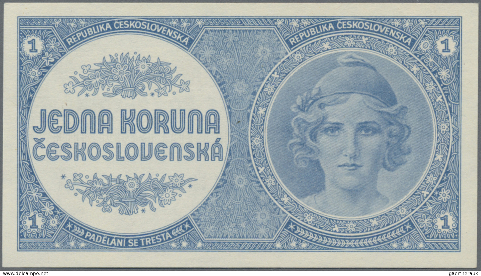 Czechoslovakia: Republika And Narodni Bank Ceskoslovenska, Lot With 3 Banknotes - Tchécoslovaquie