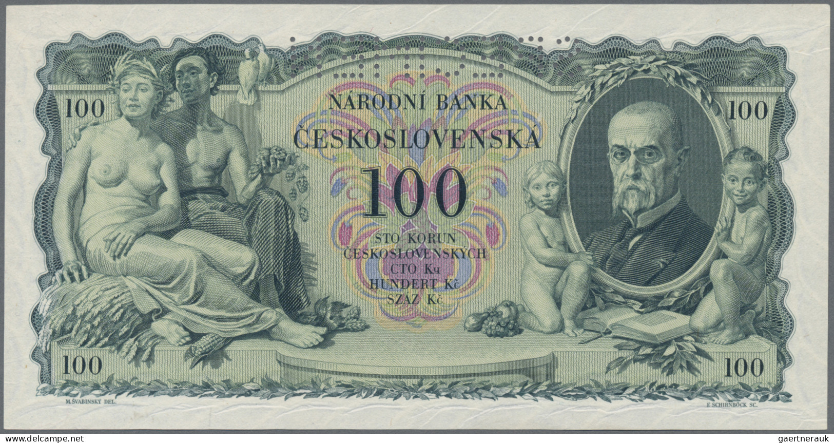 Czechoslovakia: Národní Banka Československá, 100 Korun 1931 SPECIMEN, P.23s In - Cecoslovacchia