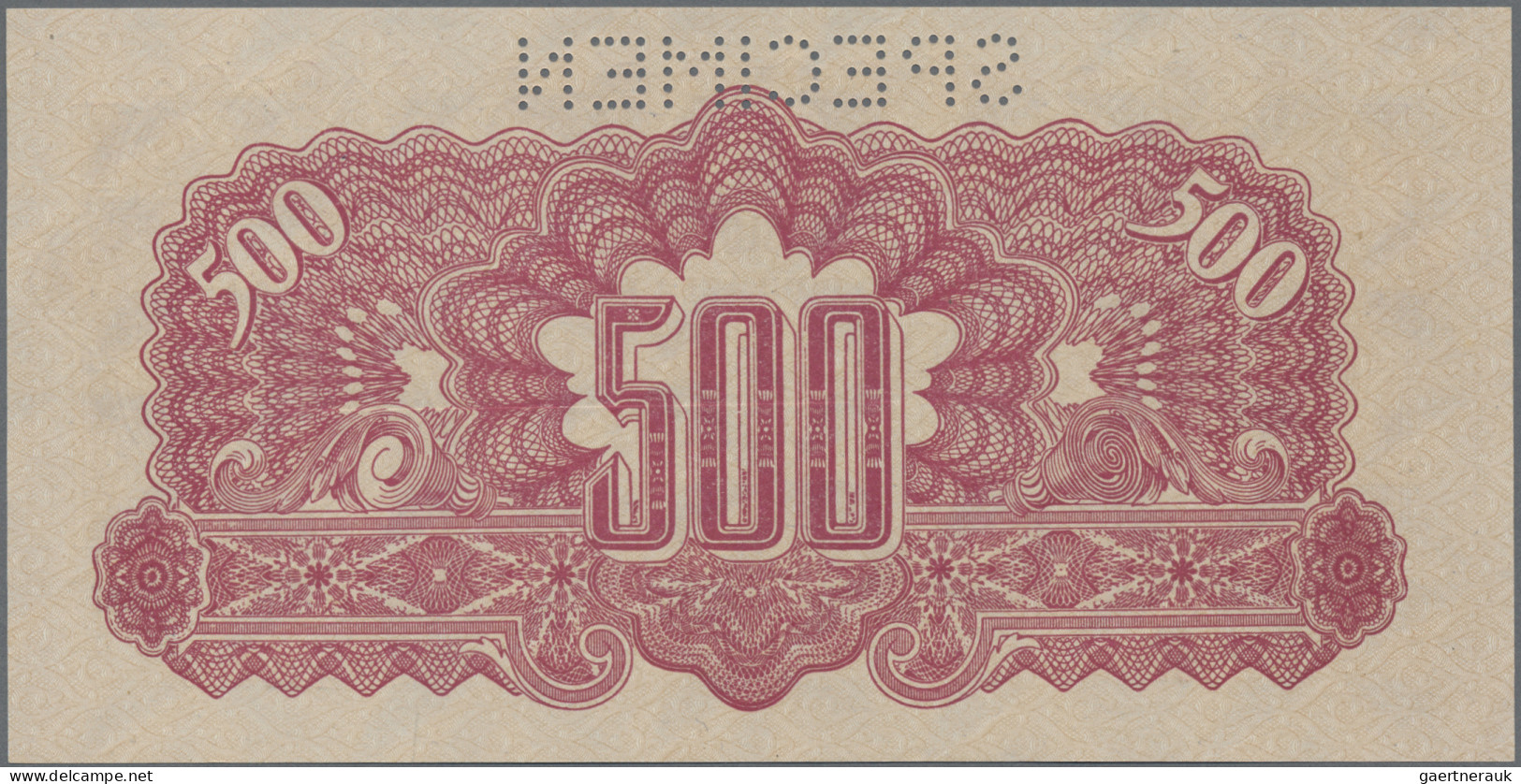 Czechoslovakia: Republika Československá, lot with 7 banknotes, 1944-1945 series