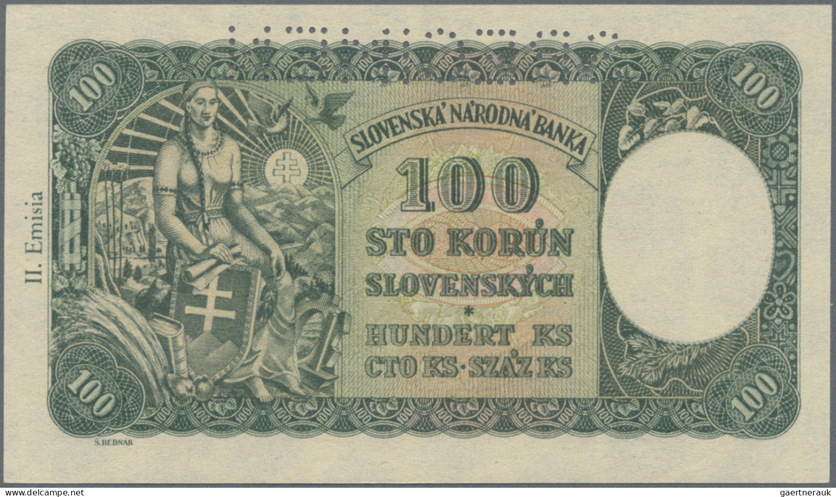 Czechoslovakia: Republika Československá, Pair With 100 And 500 Korun ND(1945) A - Tchécoslovaquie