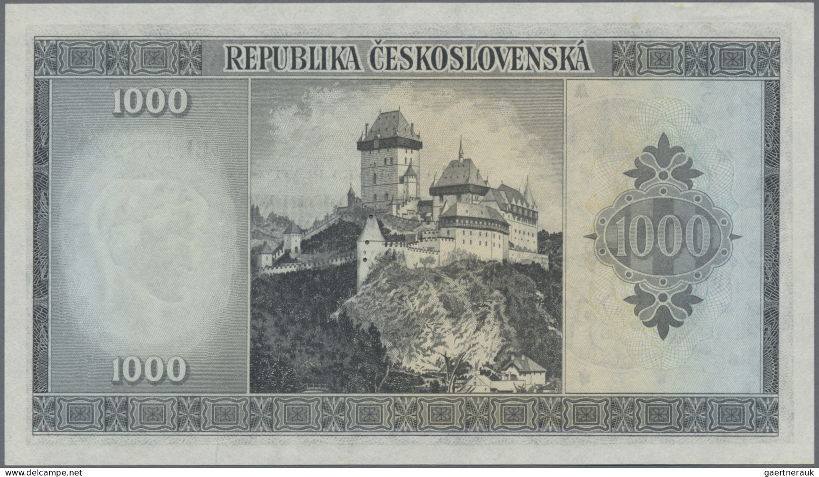 Czechoslovakia: Republika And Narondna Banka Czeskoslovenska, Lot With 3 Banknot - Czechoslovakia