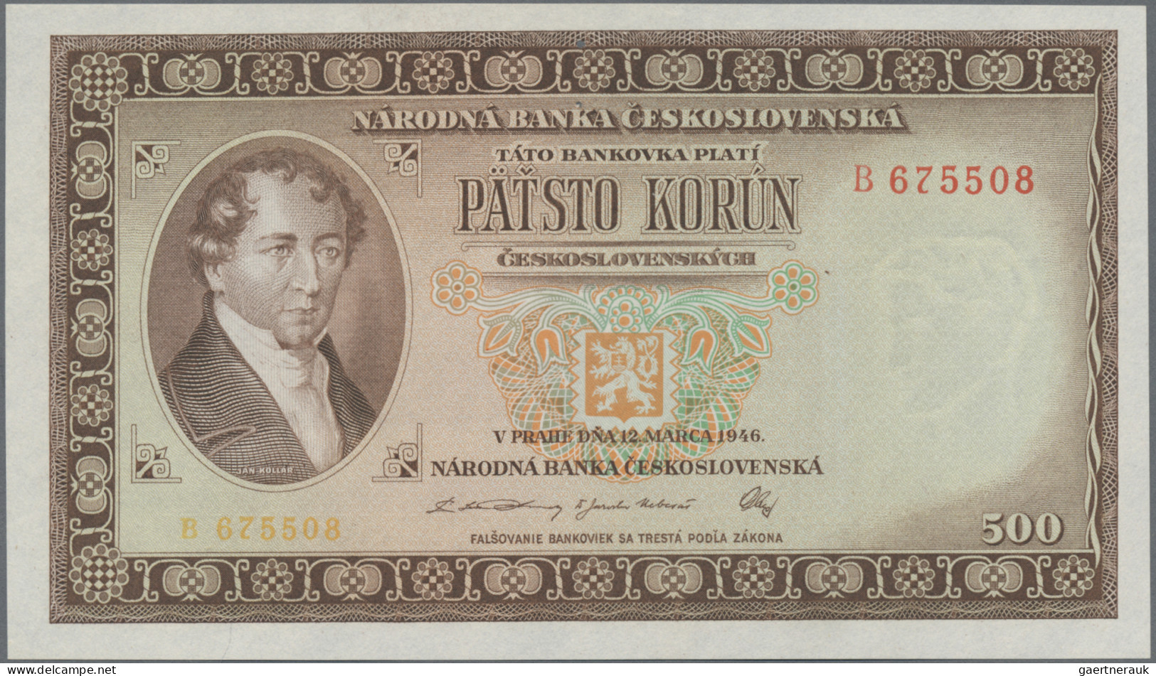 Czechoslovakia: Republika And Narondna Banka Czeskoslovenska, Lot With 3 Banknot - Tsjechoslowakije