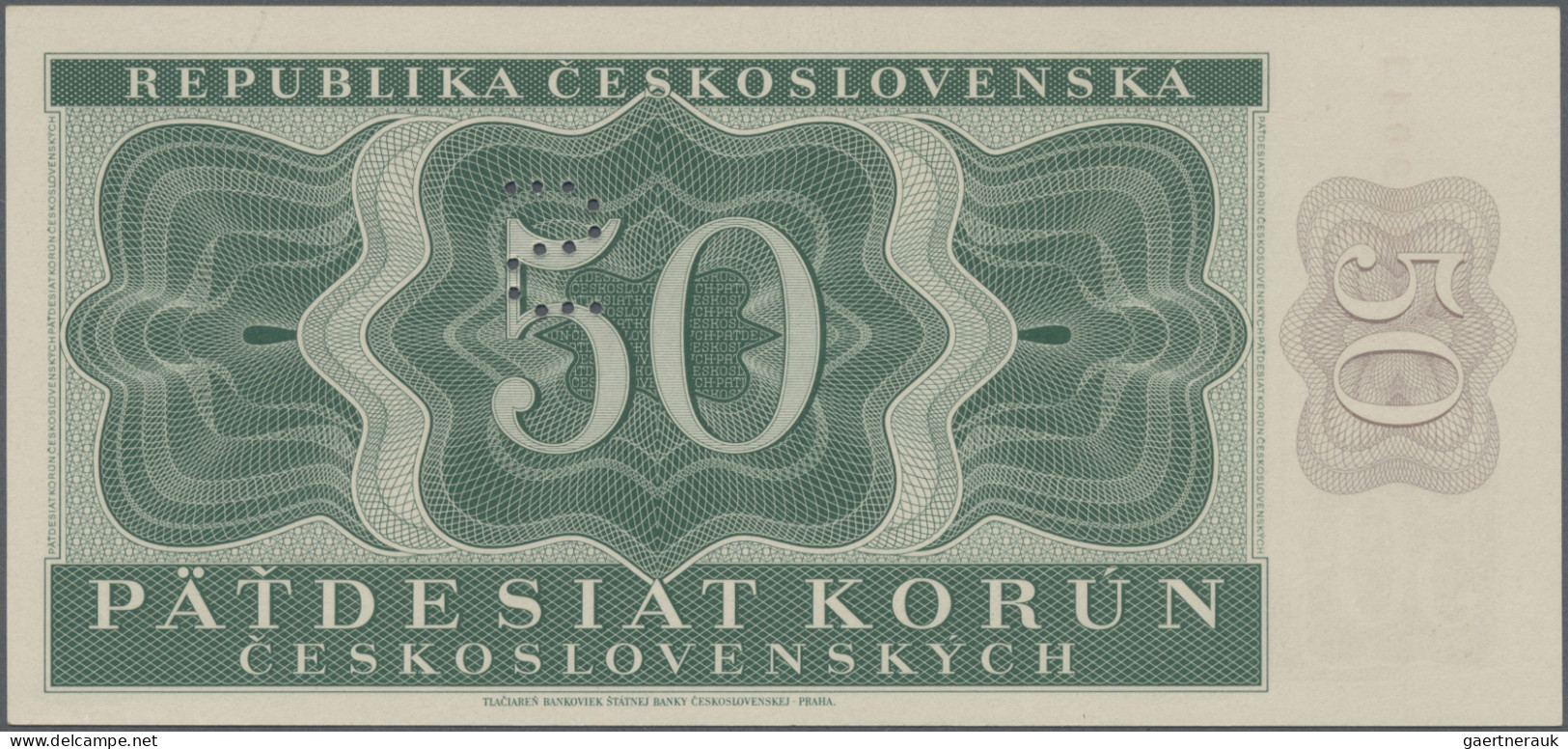 Czechoslovakia: REPUBLIKA ČESKOSLOVENSKÁ, lot with 31 banknotes, series 1945-195