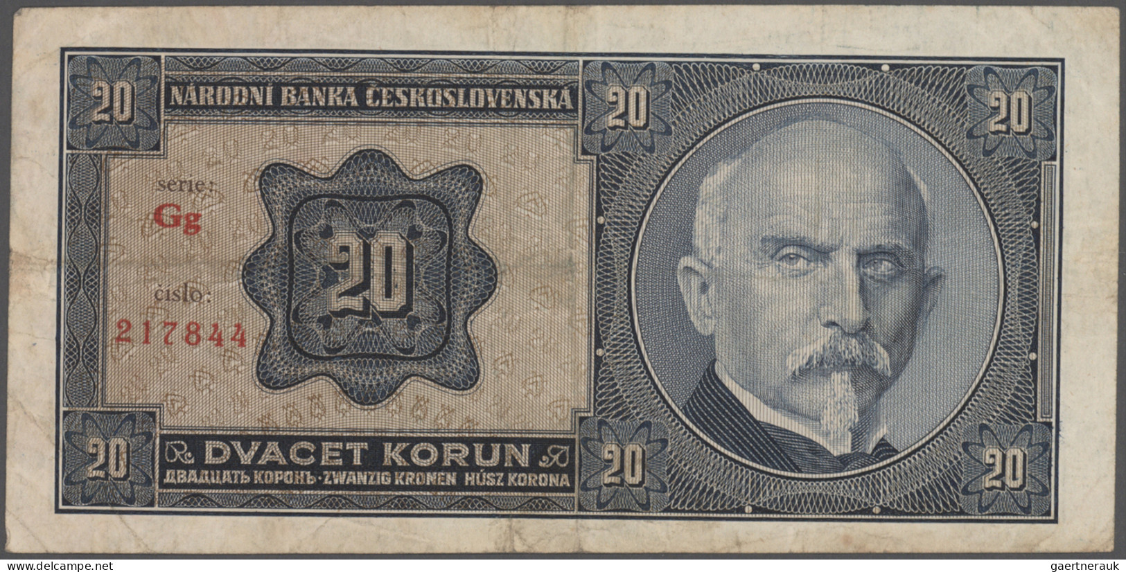 Czechoslovakia: Lot With 19 Banknotes And Lottery Tickets Bohemia & Moravia And - Czechoslovakia