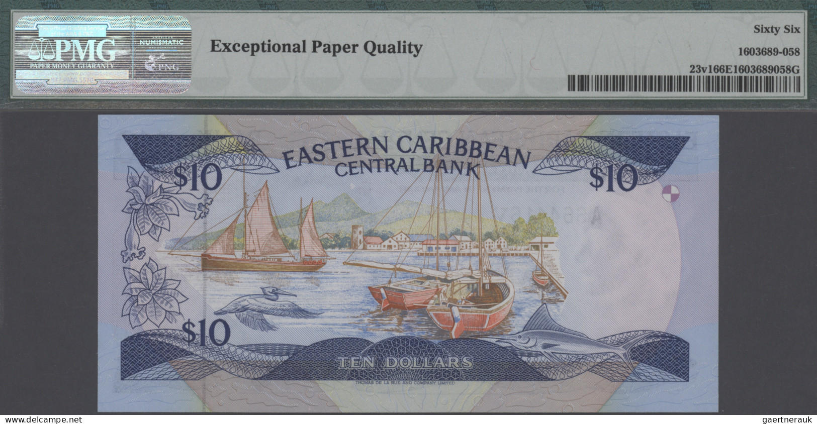 East Caribbean States: Eastern Caribbean Central Bank – St. Vincent, 10 Dollars - East Carribeans