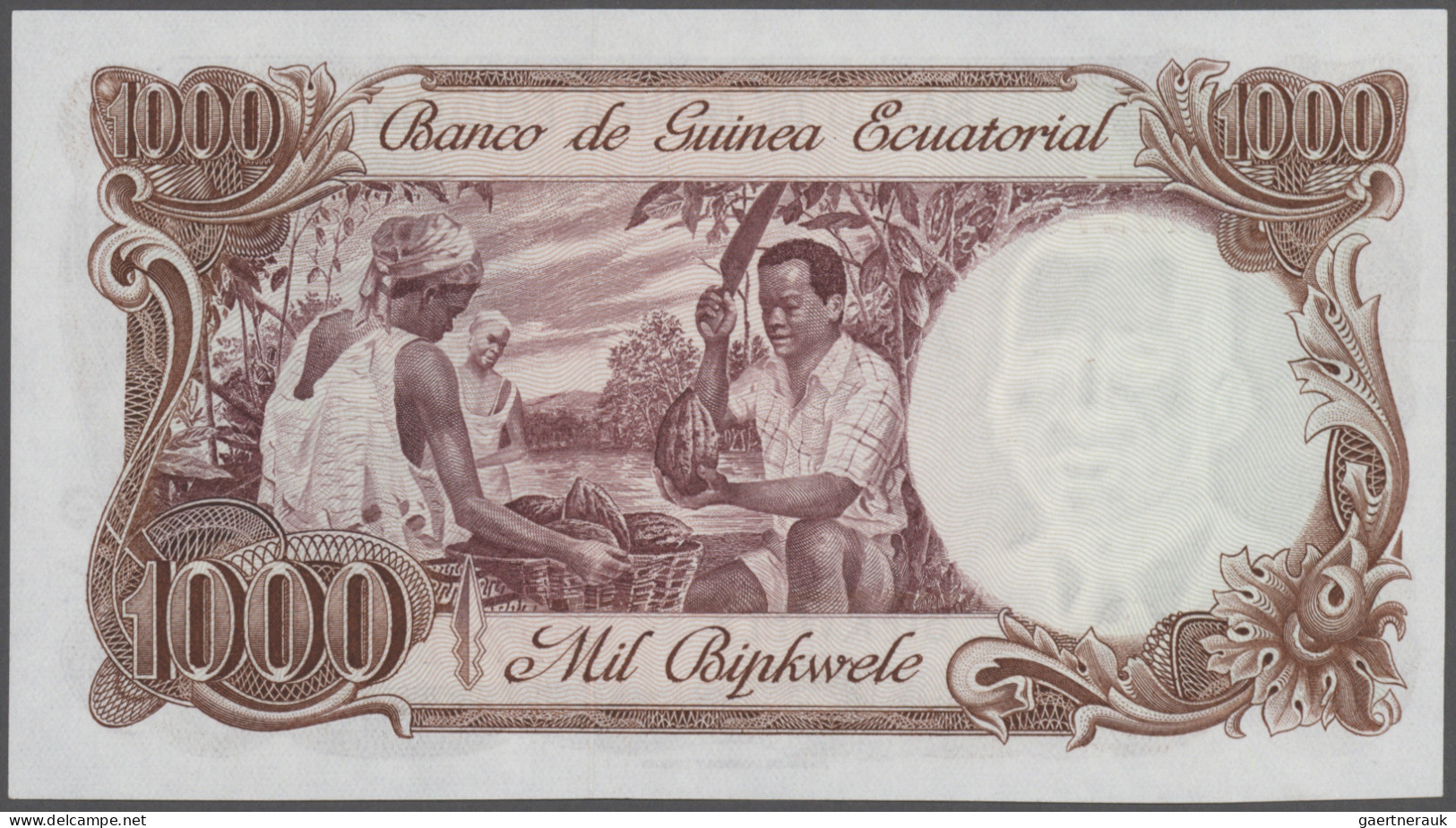 Equatorial Guinea: Banco De Guinea Ecuatorial, 1.000 Bipkwele 1979, P.16 In Perf - Guinea Equatoriale