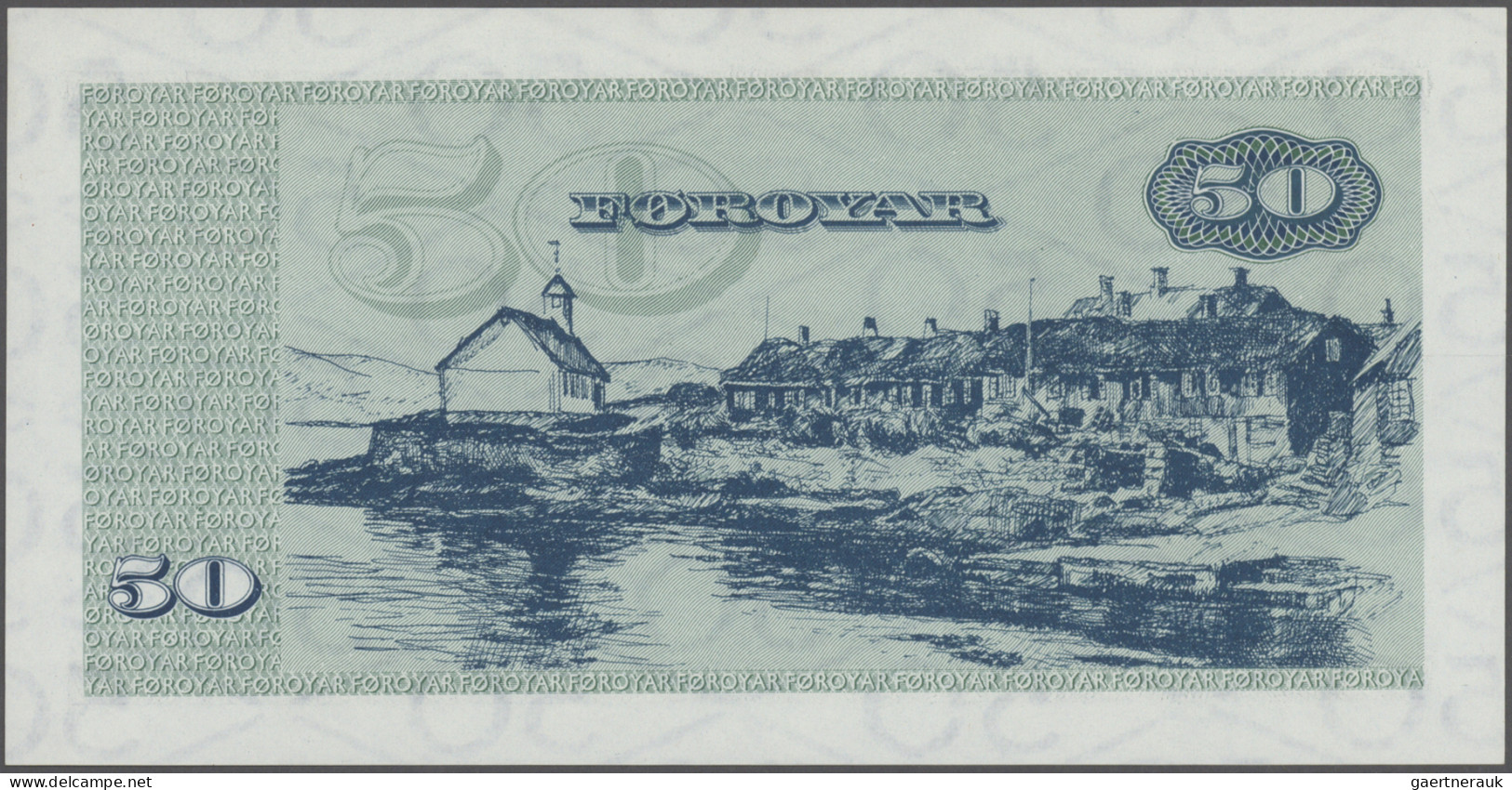 Faeroe Islands: Faeroe Islands Government, Lot With 3 Banknotes, Comprising 50 K - Färöer Inseln