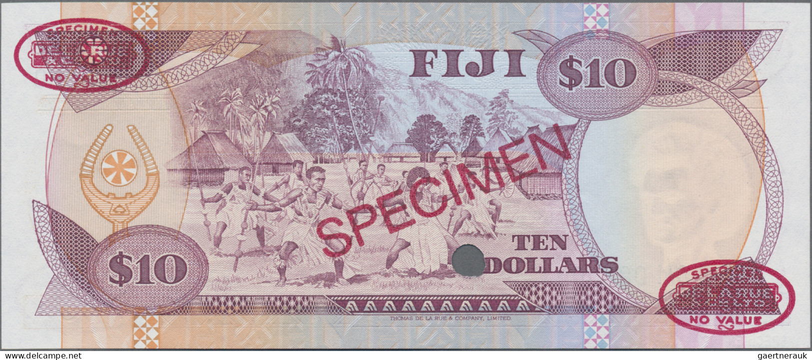 Fiji - Bank Notes: Reserve Bank Of Fiji, 10 Dollars ND(1989), P.92s, With Serial - Fidschi