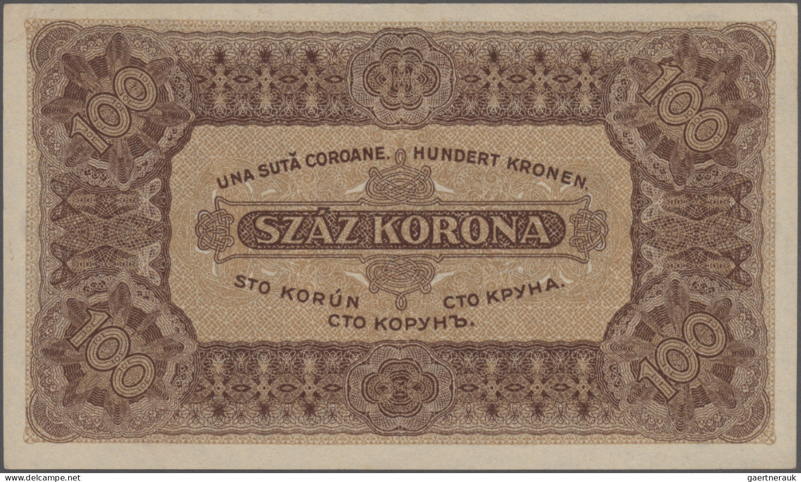 Hungary: Ministry Of Finance, Lot With 4 Banknotes, Series 1923, With 2x 100 Kor - Hongrie